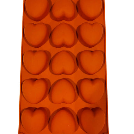 Siliconen bakvorm 15 hartjes 