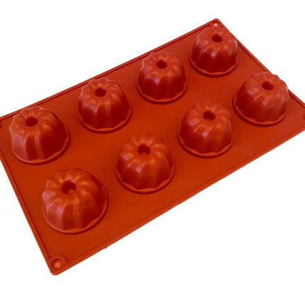 Siliconen Bakvorm Mini Tulband 8 vormpjes