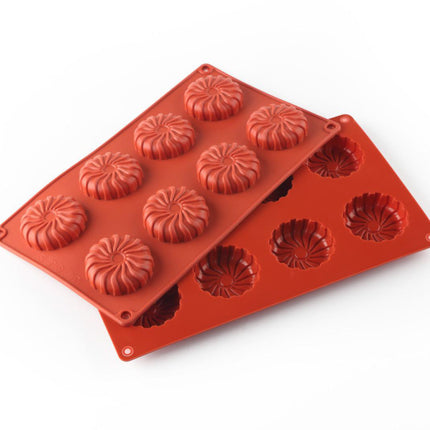 Siliconen bakvorm - Bakmal 8 vormen