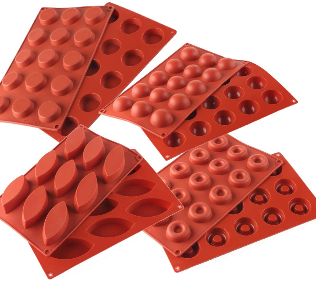 Ensemble de moules de cuisson en silicone antiadhésifs 4 pièces