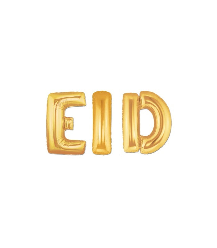 EID GOLD LETTER BALLOONS