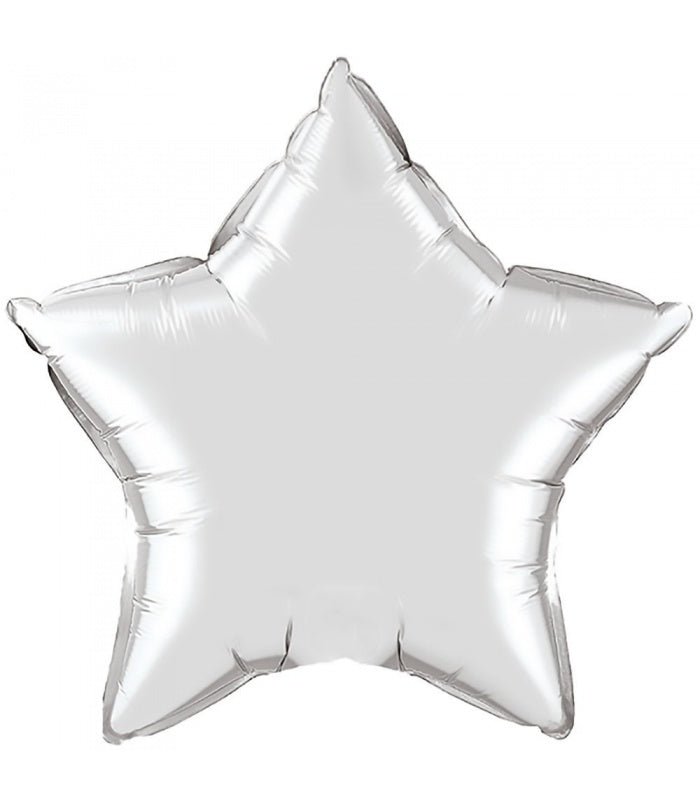 Star Balloon Silver Large