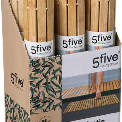 Bamboe badmat met latjes | Bamboe mat naturel 60 x 40 cm