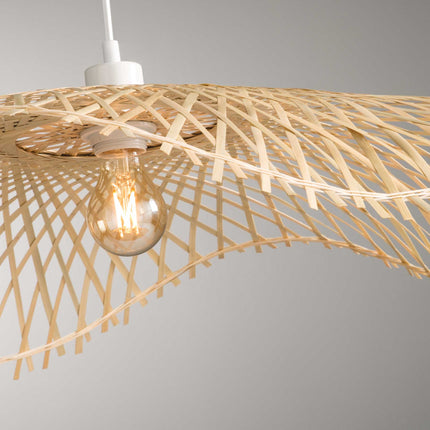 Bamboe Hanglamp - Atmosphera - Natuurlijk Helder - Halogeen en Led