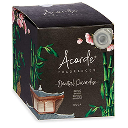 Acorde Duftkerzen im Glas - Bambuskristallkerze 120 g