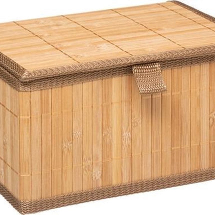 Set van 3x bamboe opbergdozen
