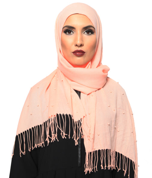 Pashmina pearl scarf