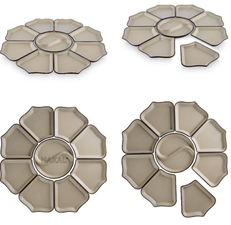 9-piece serving set - Melamine - 66 cm