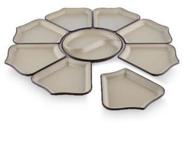 9 Delig Serveer set - Melamine - 66 cm