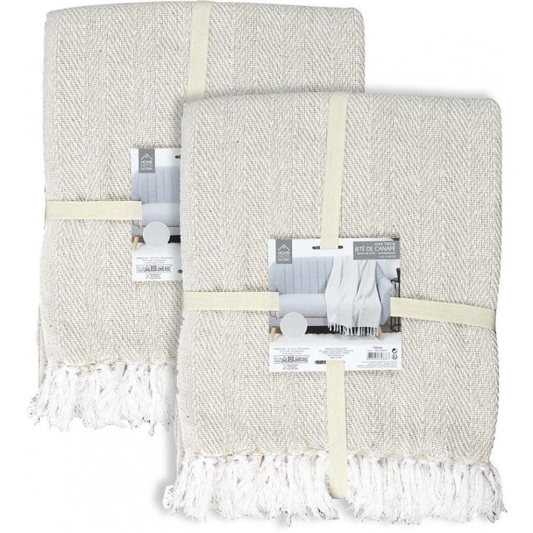 Beige throw 125x150cm