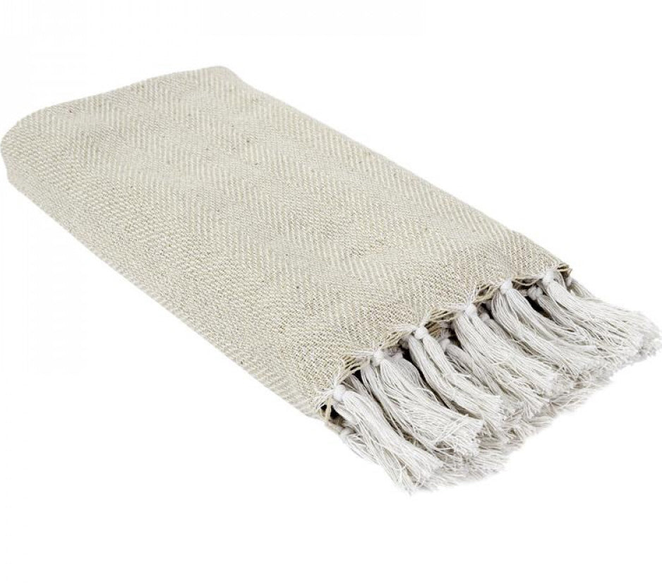 Beige throw 125x150cm