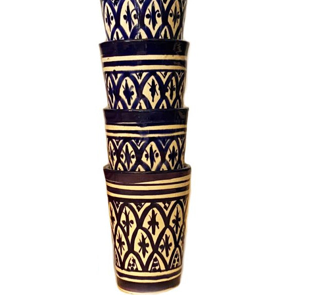 Moroccan pottery cups Safi