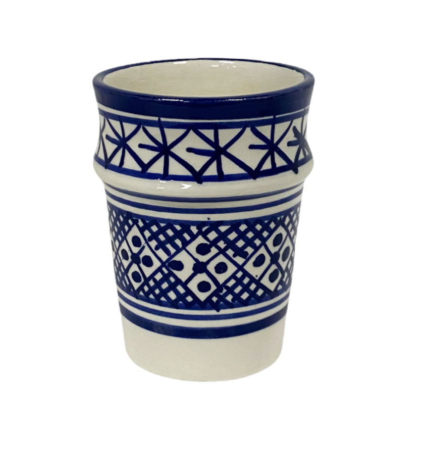 Earthenware mug blue