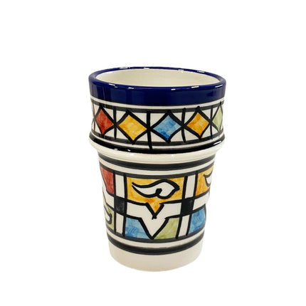 Multicolor beker Fes aardewerk