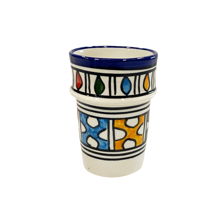Multicolor Fes pottery mug