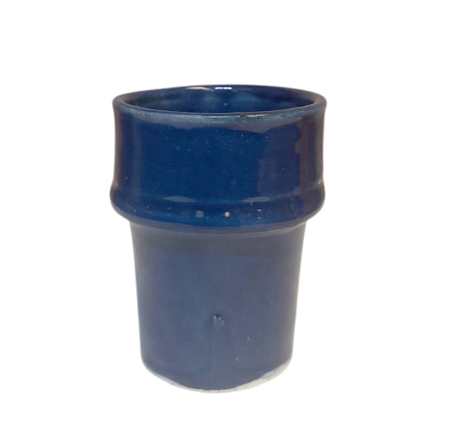 Marokkaanse Bekers – Gekleurd Aardewerk – Handgemaakt – Ø7 cm x 9.5 cm