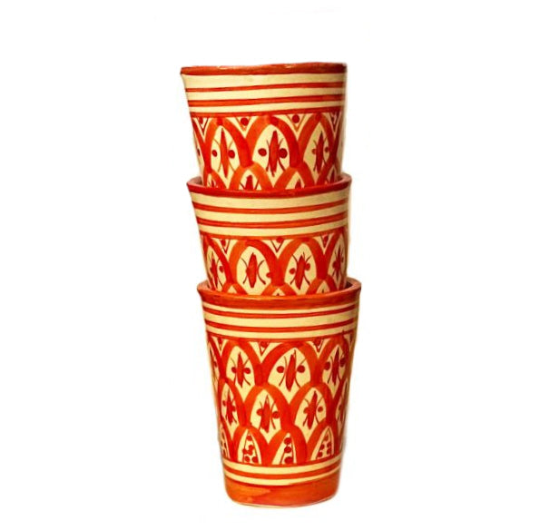 Moroccan pottery cups Safi