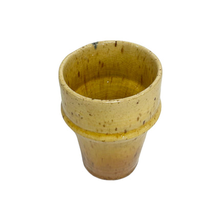 Marokkanische Keramikbecher Sandfarbe 80 ml