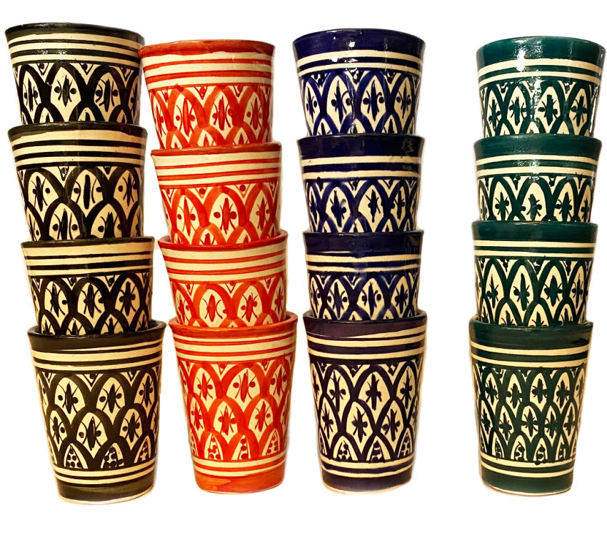 Moroccan pottery cups Safi