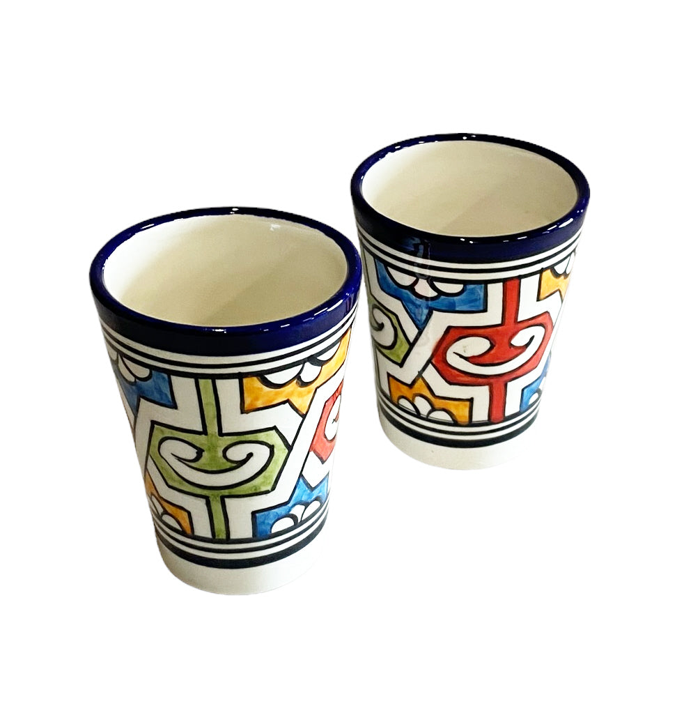 Set of 2 handmade Moroccan cups