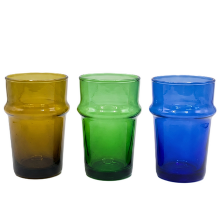 Marokkaanse Glazen 9,5 cm x Ø 6 cm – Verkrijgbaar in 3 Kleuren