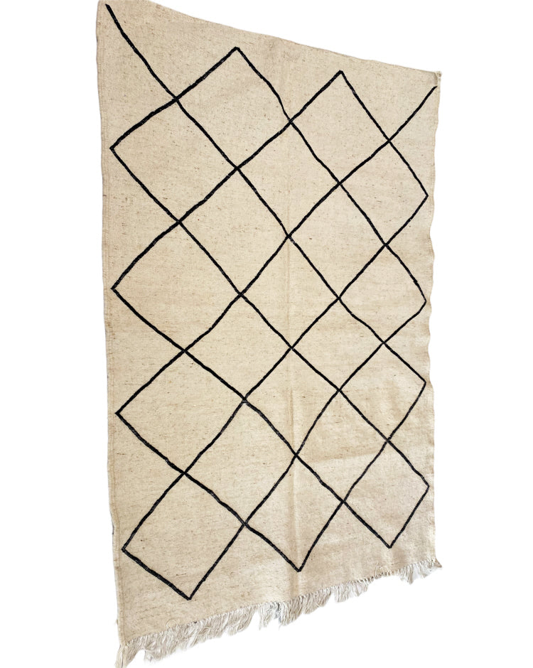 Flat-woven Moroccan Berber kilim rug