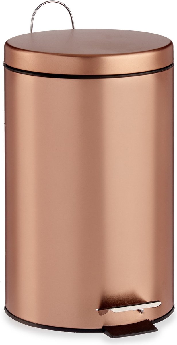 Berilo Pedal Bin - copper-coloured - metal - trash can