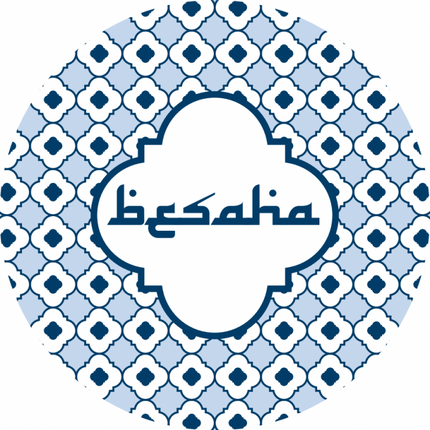 Besaha borden blauw (6 stuks)
