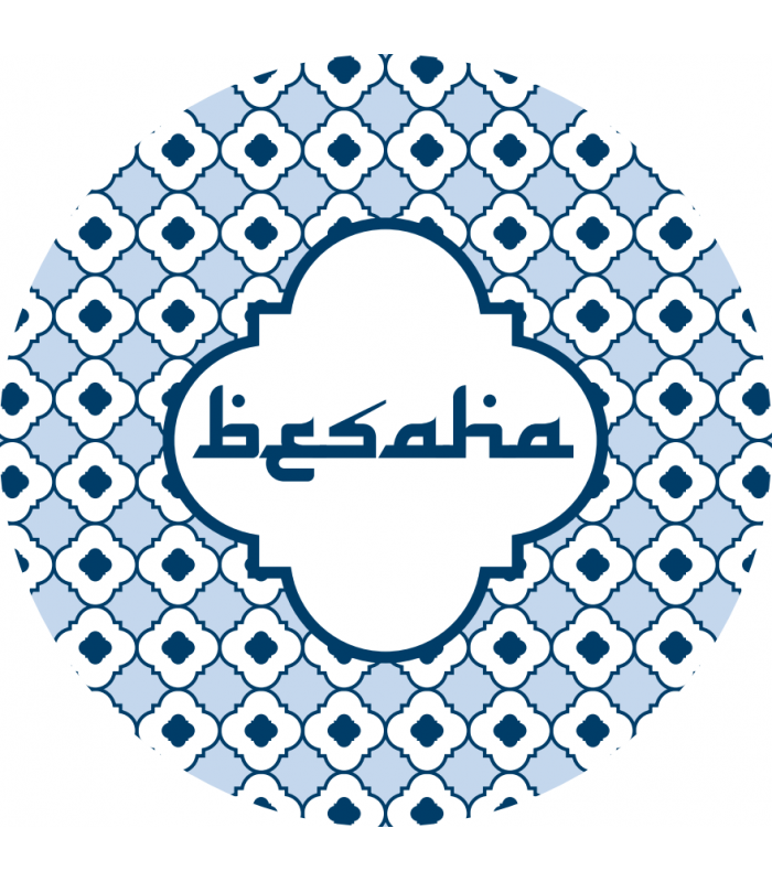 Assiettes Besaha bleues (6 pièces)