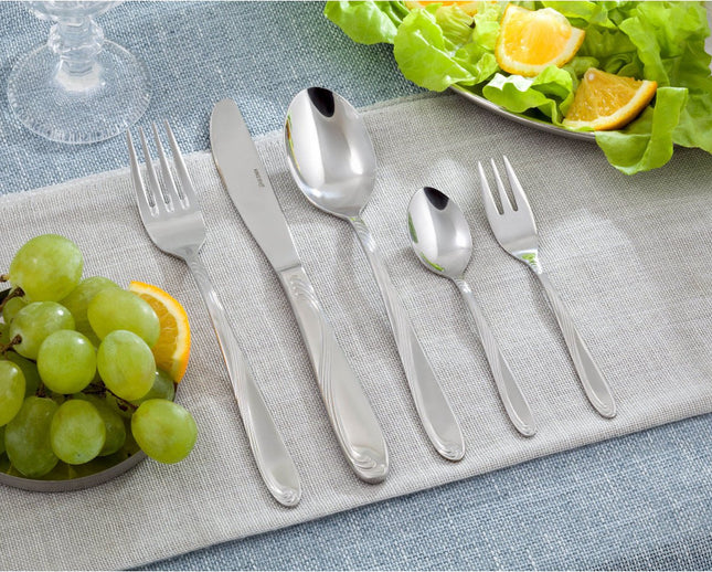 Luxuriöser Besteckkoffer - 72-teilig - für 12 Personen - Modernes Besteck