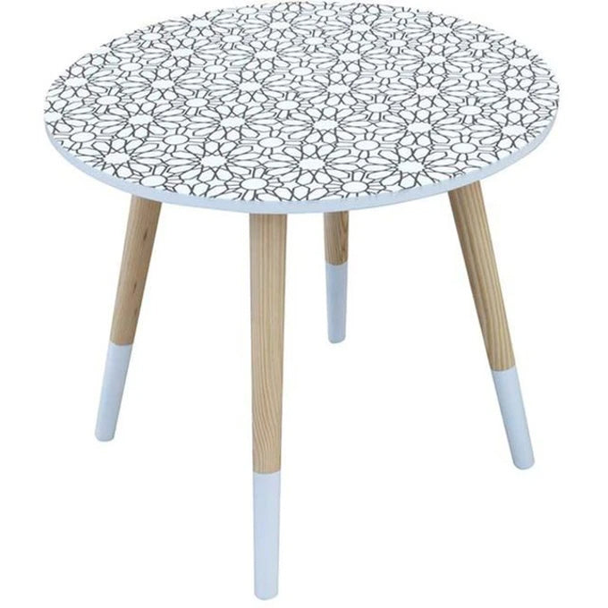 Tables d'appoint blanc noir