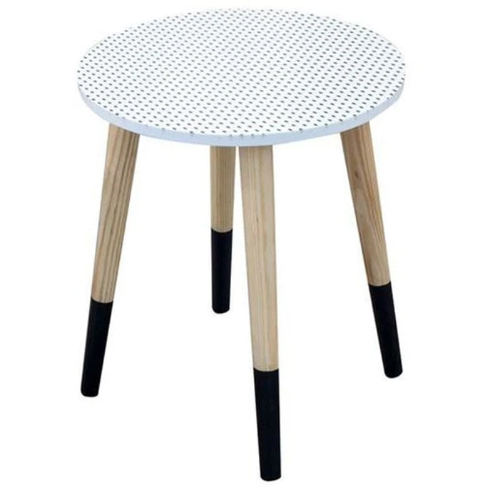Tables d'appoint blanc noir
