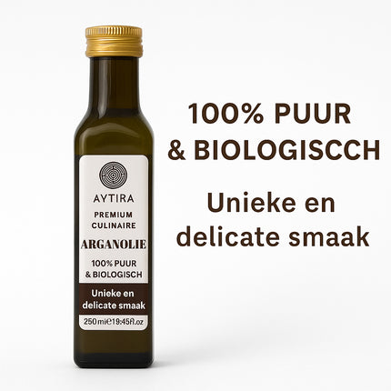 AYTiRA Kulinarisches Arganöl – 100% Rein & Bio – Premium Speise-Arganöl – 250ml
