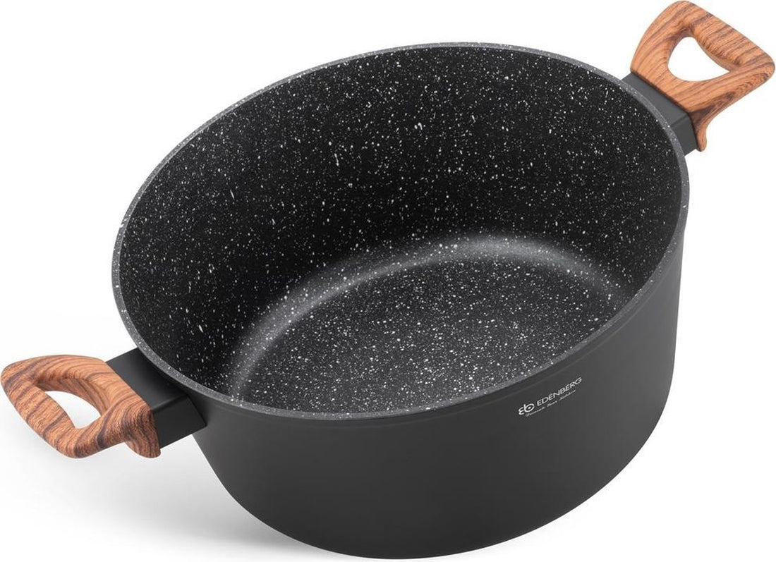 Edënbërg Black Line - Set de 15 casseroles de luxe en aluminium forgé