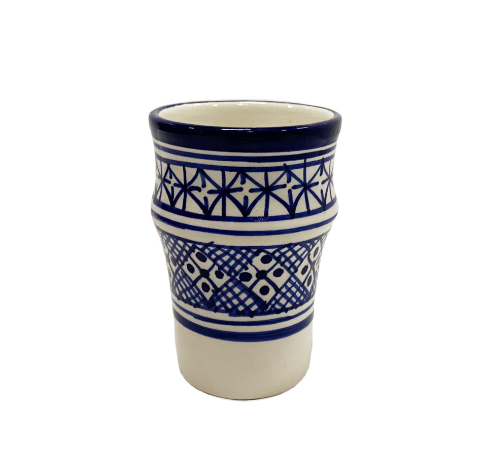 Earthenware mug blue