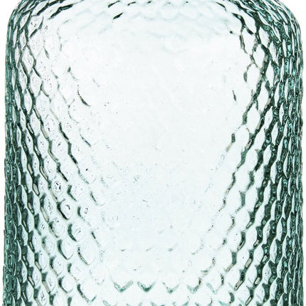 Blumenvase Scubs - transparent - recyceltes Öko-Glas - D18 x H31 cm