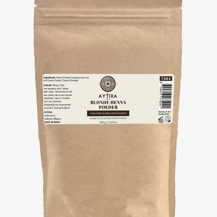 Aytira Blonde Henna Poeder 200g – 100% Natuurlijke Haarverzorging met Cassia – Zonder Chemische Toevoegingen