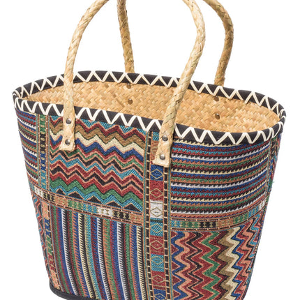Bunte Strandtasche | Einkaufstasche | Umhängetasche, Aufbewahrungskorb
