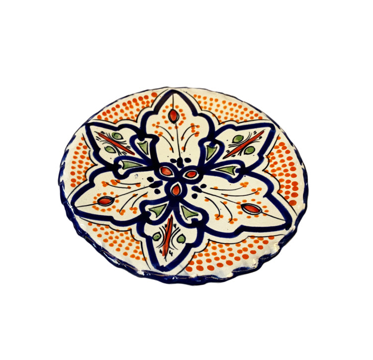 Moroccan earthenware appetizer plate Ø18