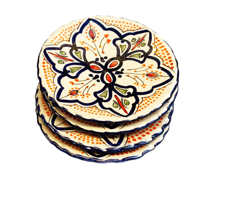Moroccan earthenware appetizer plate Ø18