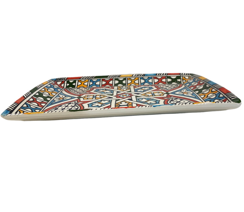 Earthenware Rectangular flat plate 32X21CM