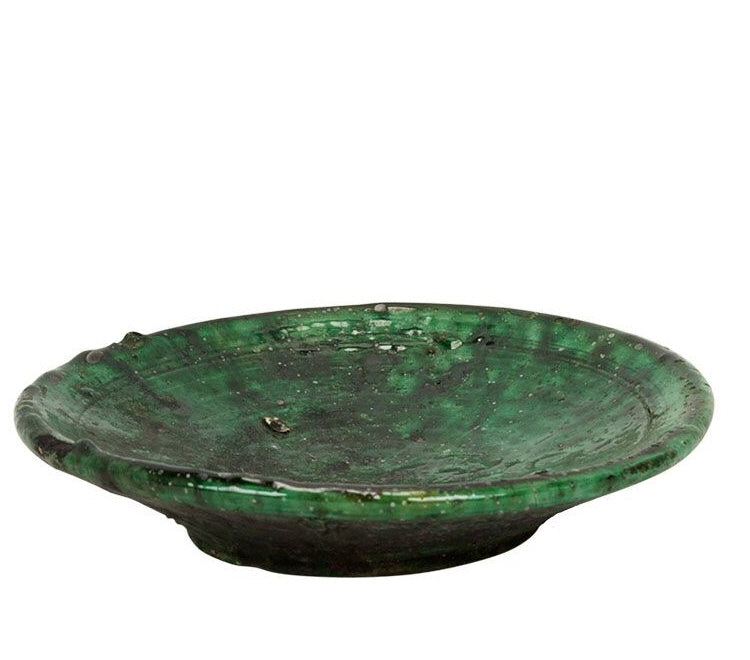 Moroccan Tamegroute pottery plate Ø 20 cm