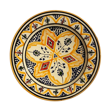 Marokkaanse aardewerk bord 26 cm
