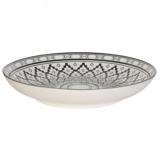 Plate 25.5cm black/white