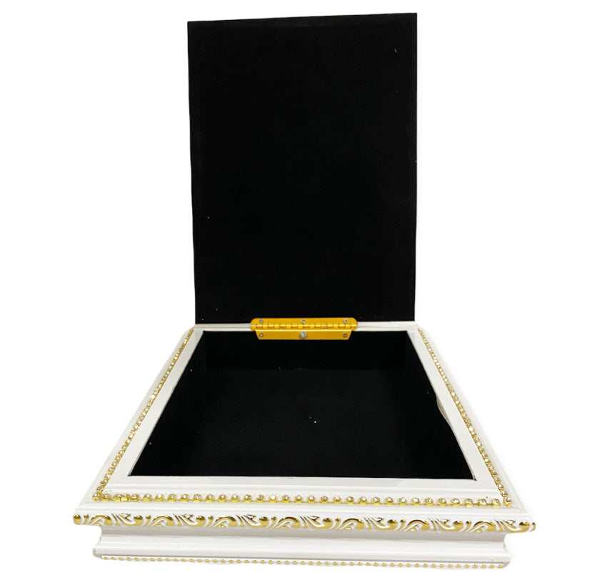 Islamitische cadeaubox wit – koran box met fluwelen binnenkant, 2 maten – foto 2