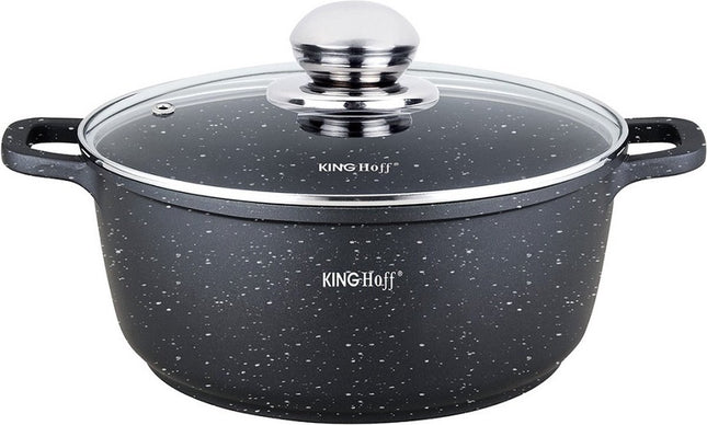 Kinghoff - Bratentopf - mit Aromaknopf - 20 cm - 2,3 Liter