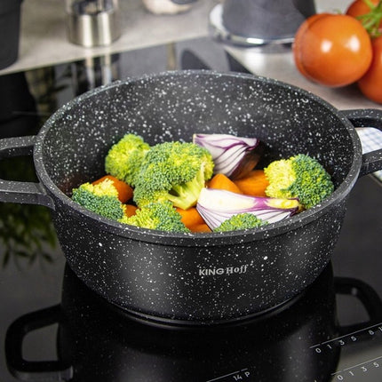 Kinghoff - Bratentopf - mit Aromaknopf - 20 cm - 2,3 Liter