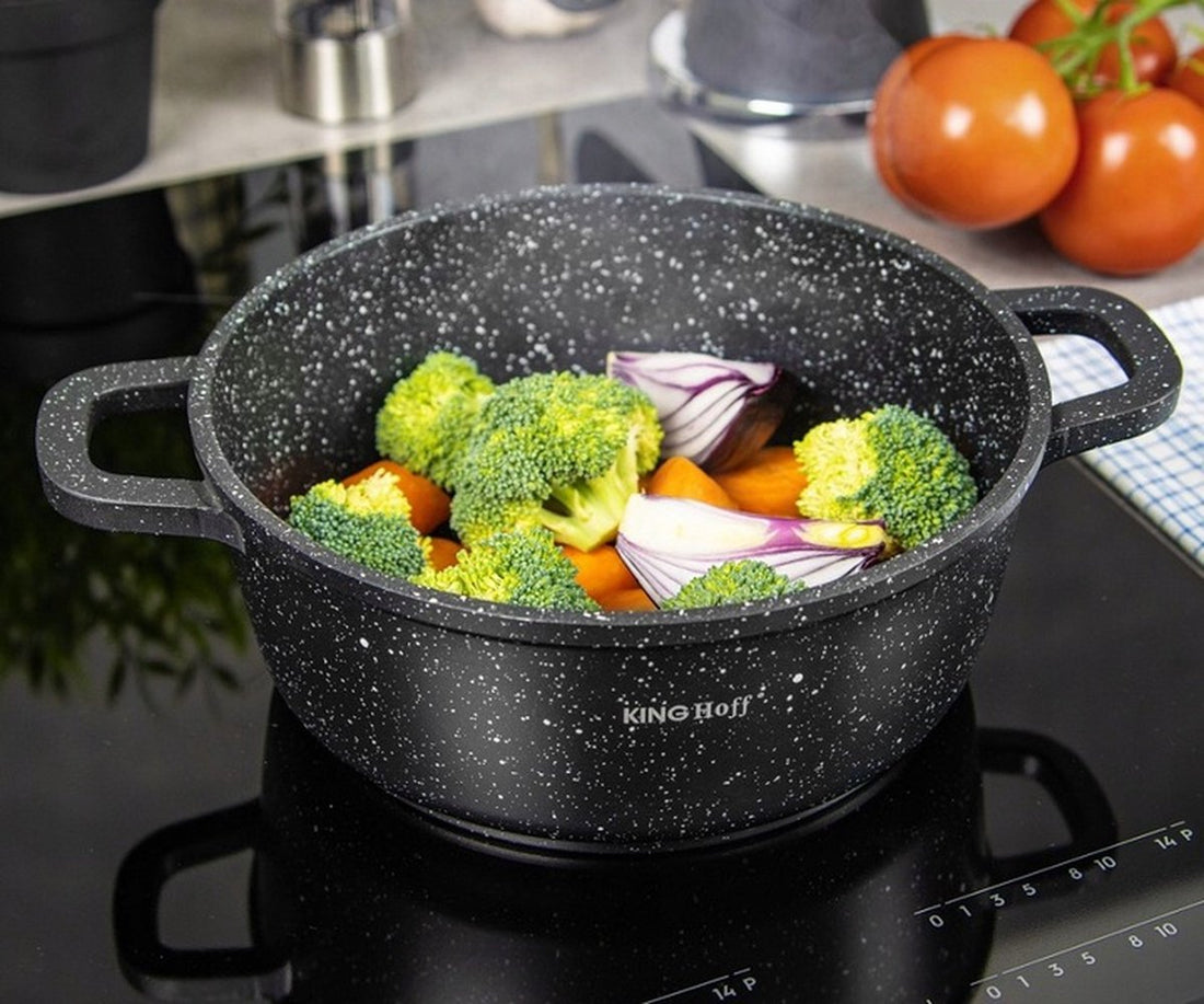Kinghoff - Faitout - avec bouton arôme - 20 cm - 2,3 litres