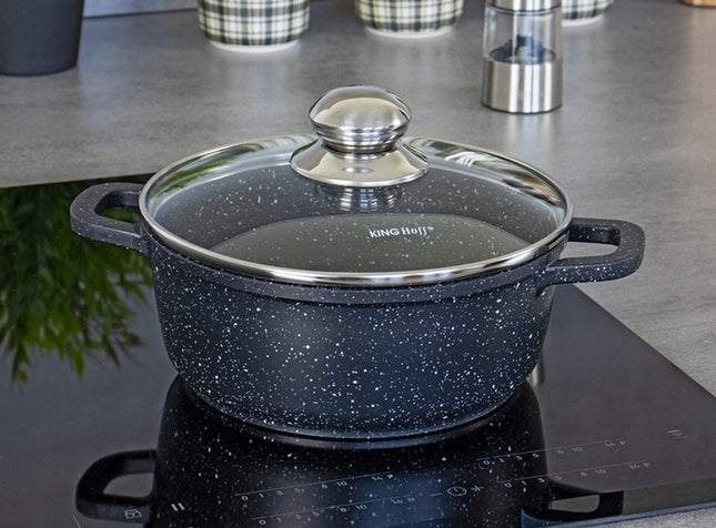 Kinghoff - Bratentopf - mit Aromaknopf - 20 cm - 2,3 Liter