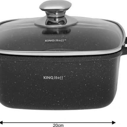 Kinghoff - Bratpfannenset - 6-teilig - Marmorbeschichtung